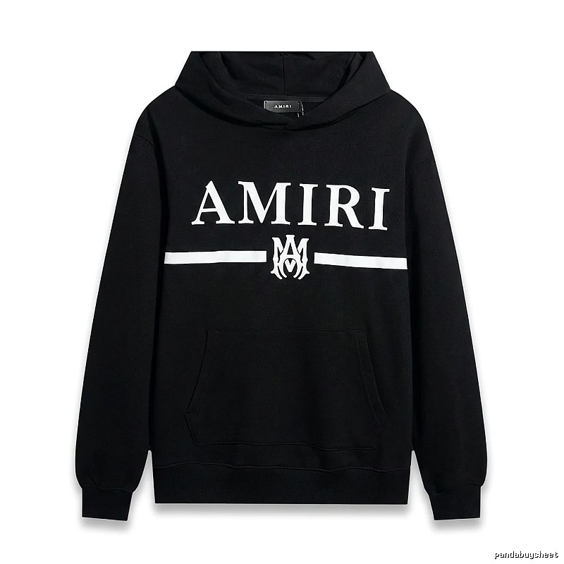 AMIRI Letter Print Black Sweatshirt