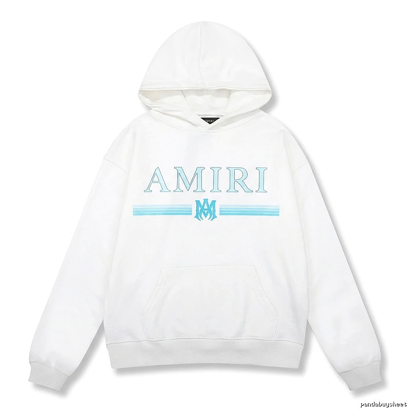 AMIRI letter - printed white hoodie