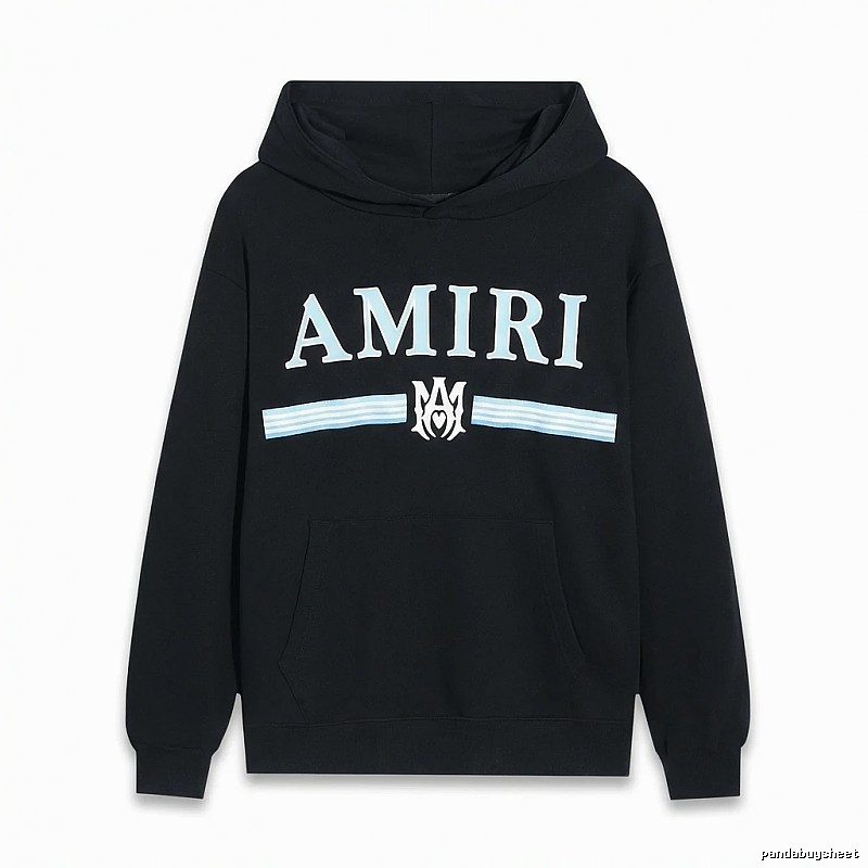 AMIRI letter-printing style black sweatshirt