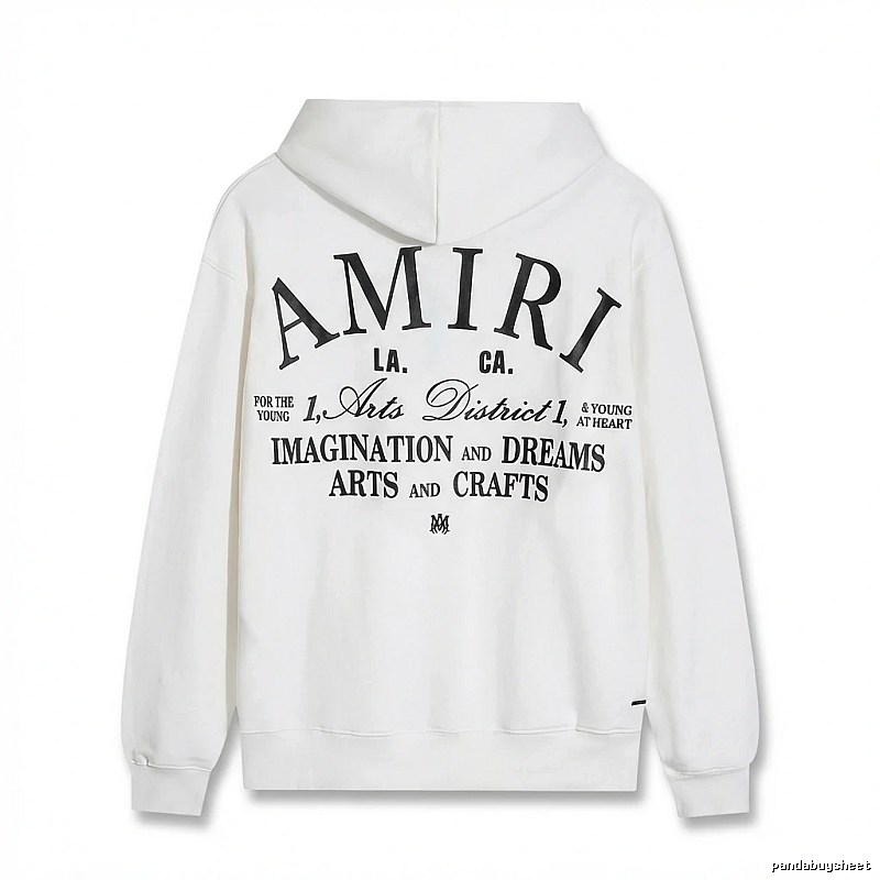 AMIRI Printed Casual Style White Hoodie