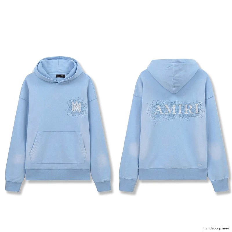 AMIRI Printed Leisure Style Light Blue Sweatshirt