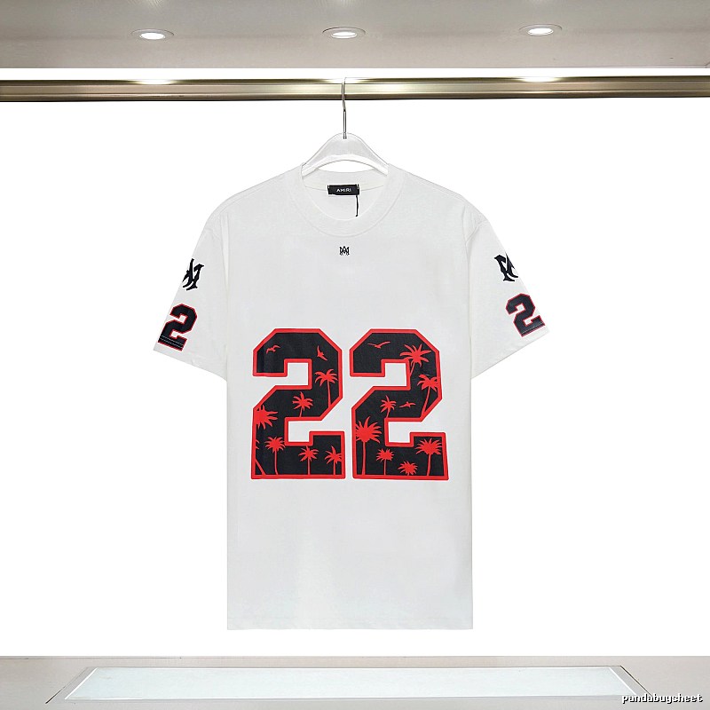 Amiri Resort Graphic T-shirt White Blue Amiri with Premium Look