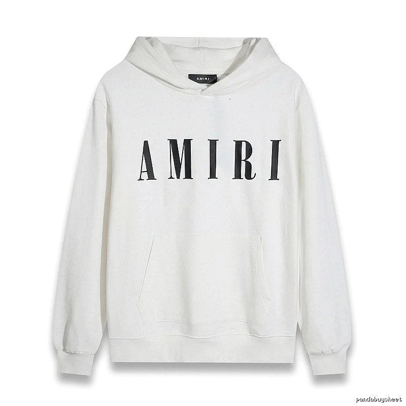 AMIRI simple style white hoodie
