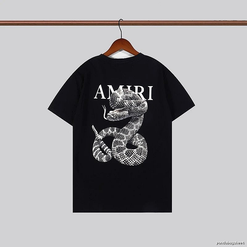 Amiri Statement Graphic T-shirt White Blue Amiri for Easy Pairing