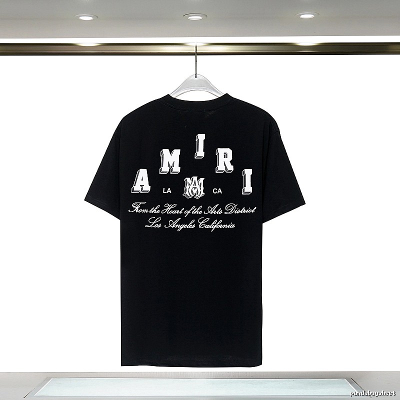 Amiri Streetwear Graphic T-shirt White Blue Amiri with Practical Shape