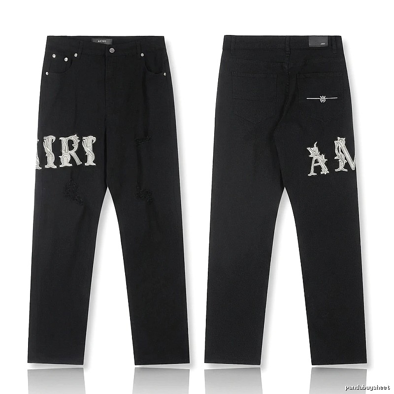 AMIRI vintage-style black jeans