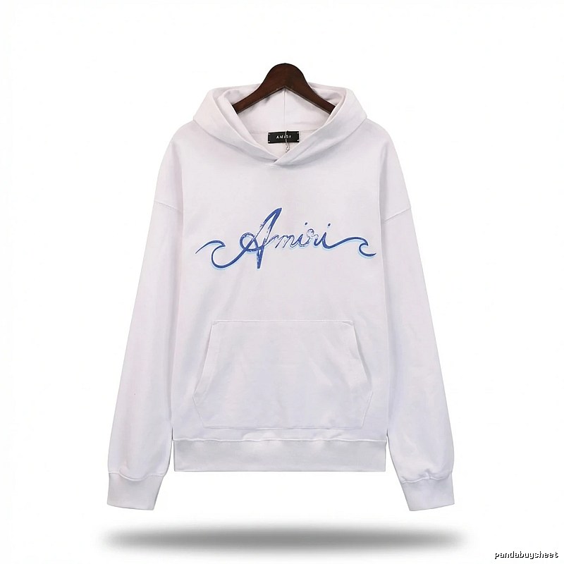 AMIRI white minimalist hoodie