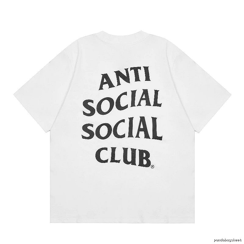 Anti Social Social Club Casual Logo T-shirt Black Orange Anti for Streetwear Looks
