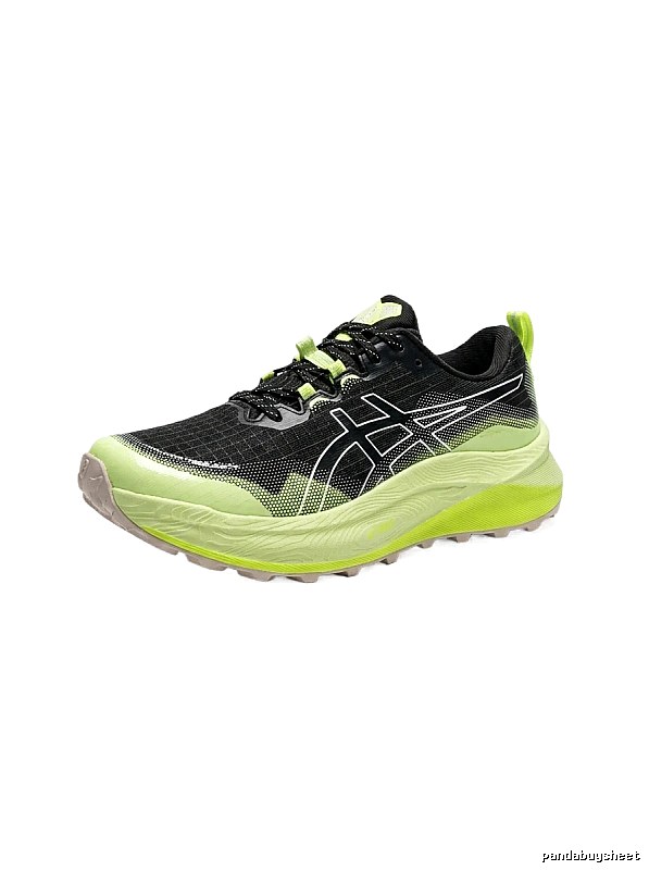 ASICS Off-Road Black and Green Sports Shoes