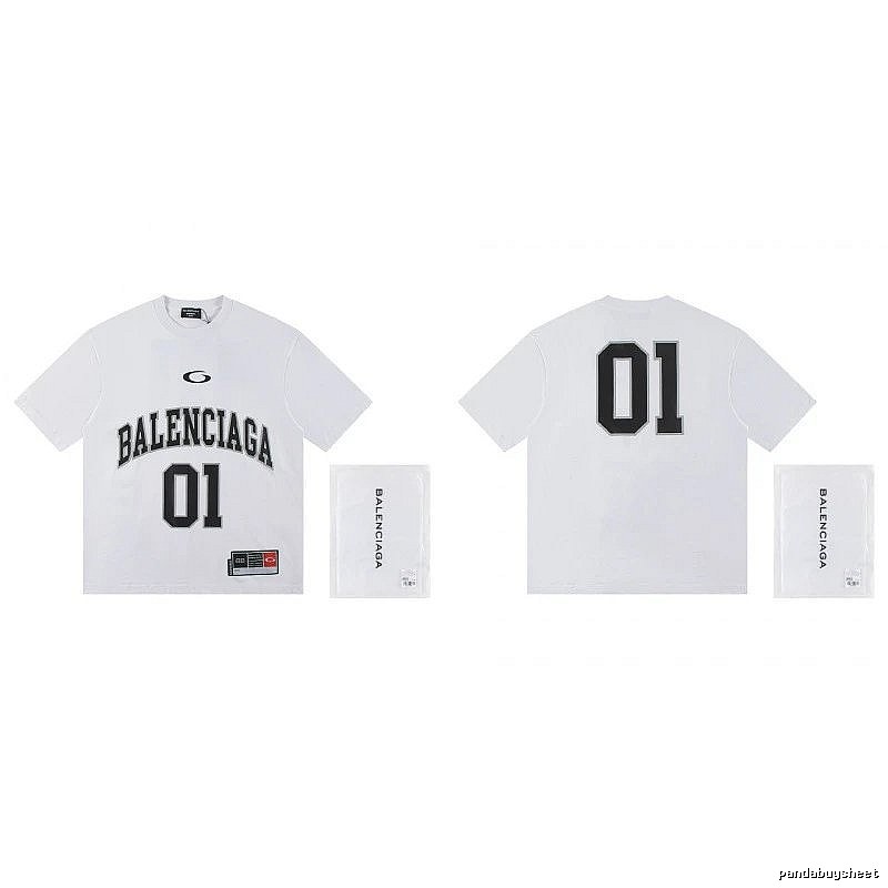 Balenciaga 01 Collection Street Style White Short-sleeve T-shirt