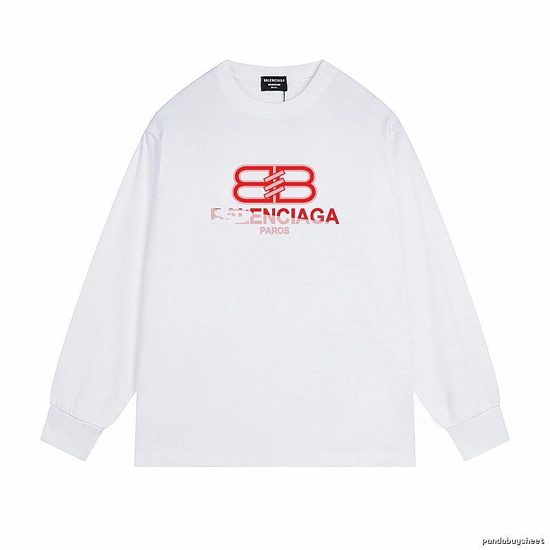Balenciaga BB Print White T-shirt