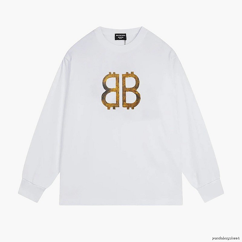 Balenciaga BB Print White T-shirt