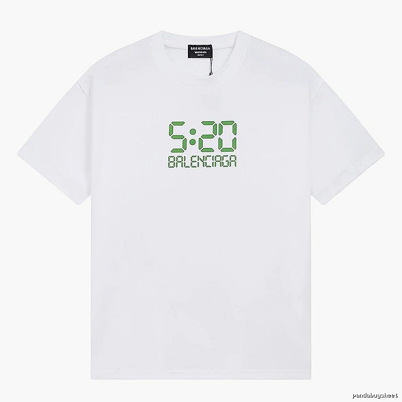 Balenciaga digital-style white T-shirt