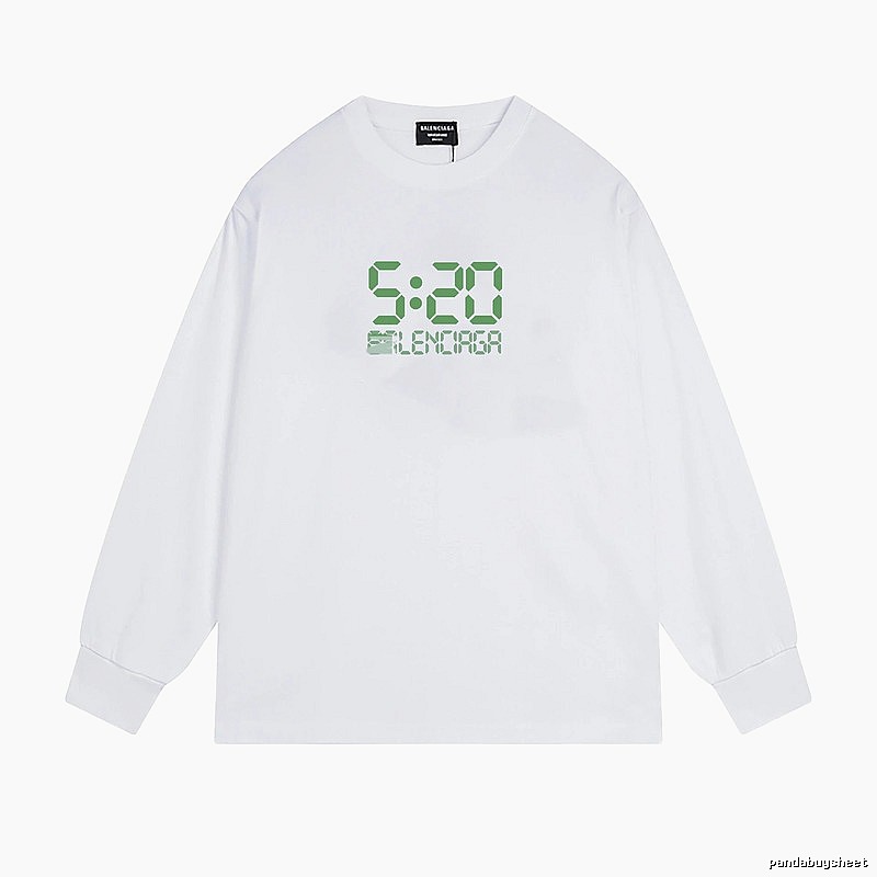 Balenciaga digital-style white T-shirt