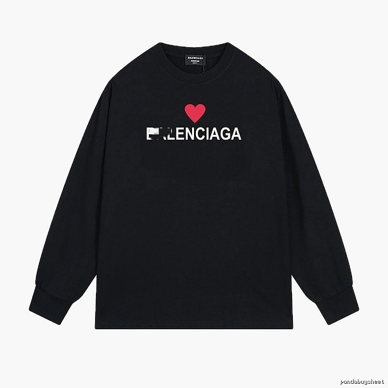 Balenciaga Love Simple Black T-shirt