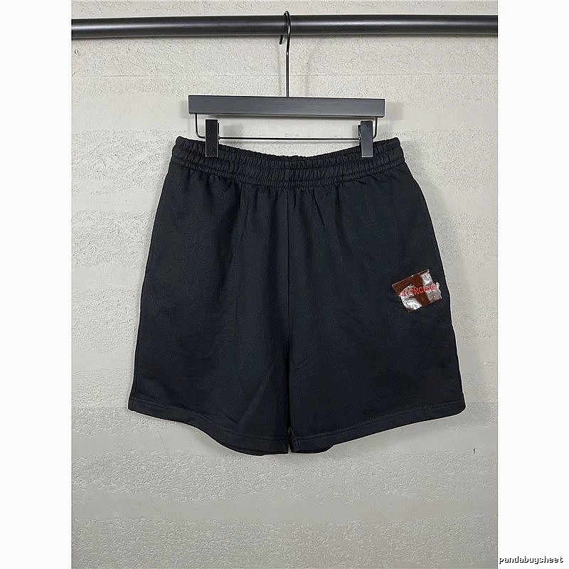 Balenciaga minimalist black shorts