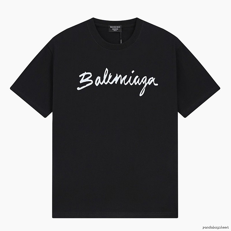 Balenciaga minimalist style black T-shirt