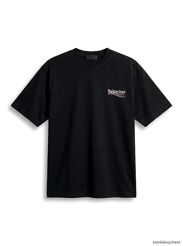 Balenciaga minimalist style black T-shirt