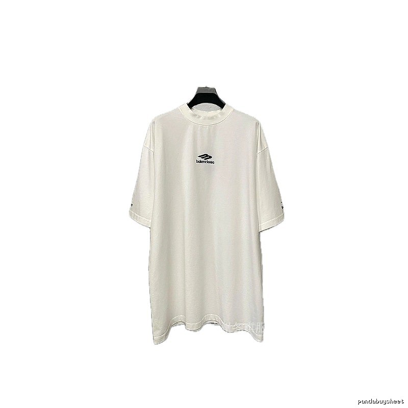Balenciaga minimalist style white T-shirt