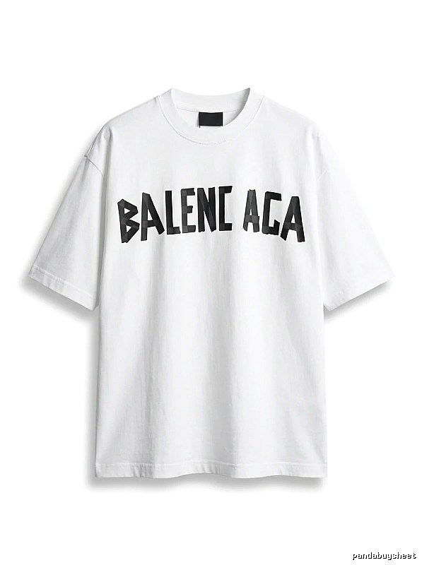 Balenciaga minimalist style white T-shirt