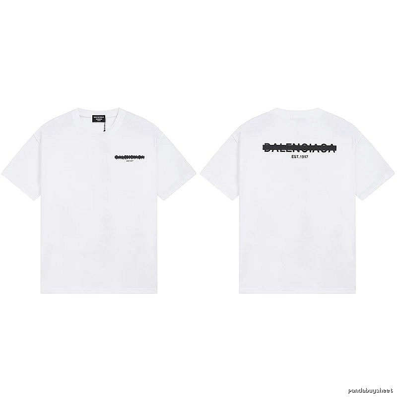Balenciaga minimalist style white T-shirt