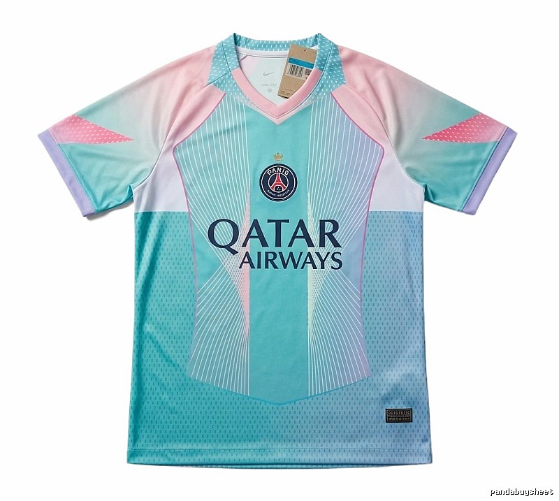 Balenciaga Tokyo Ghoul style blue-pink jersey