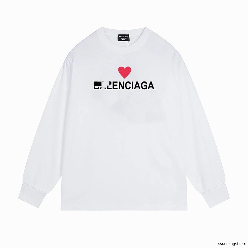 Balenciaga's simple white T-shirt with a heart design.