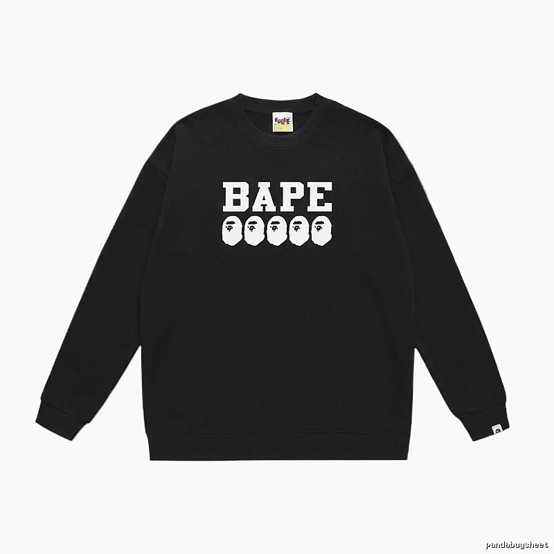BAPE Ape Head Simple Black Sweatshirt