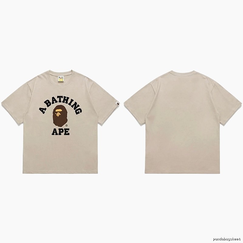 Bape Ape Head Trendy Beige T-shirt