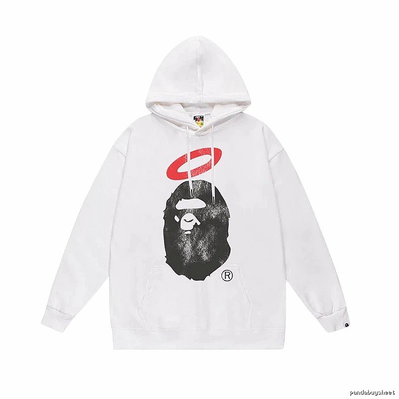 Bape Ape Head Trendy Cool Style White Sweatshirt