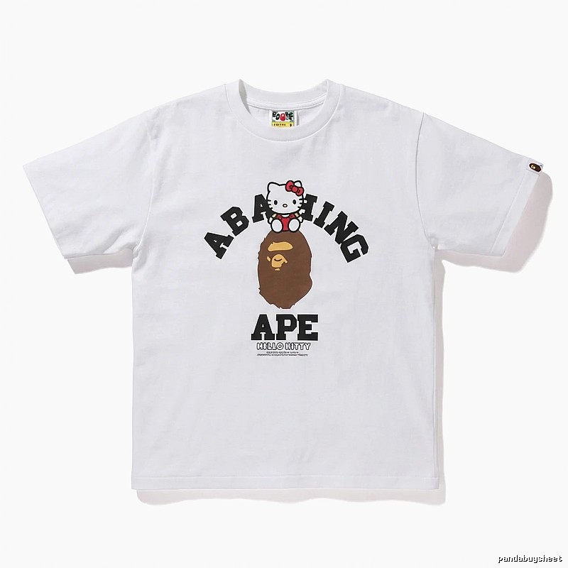 Bape Co-branded Cartoon White T-shirt