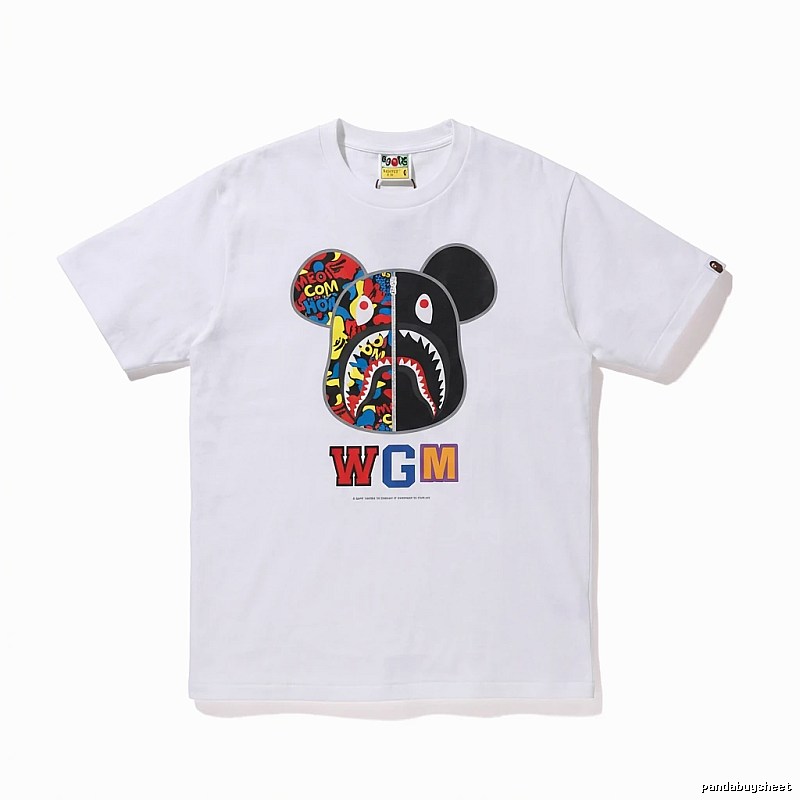 Bape Mickey Mouse Co-branded White T-shirt