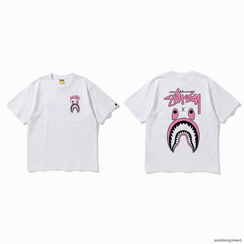 Bape Shark Co-branded White T-shirt