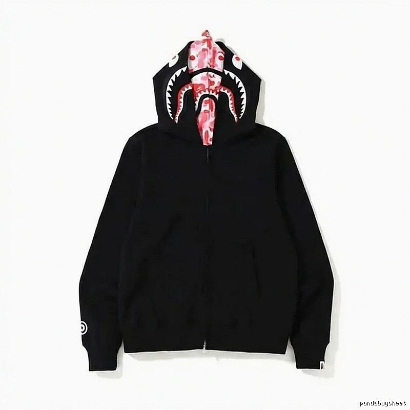 Bape Shark Series Black Streetwear Hoodie