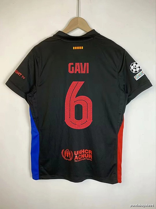 Barcelona Casual Gavi #6 soccer jersey Blue Red Barcelona for Comfortable Styling