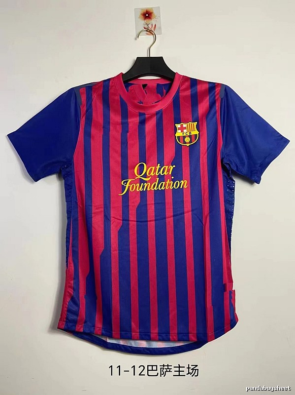 Barcelona Classic Retro soccer jersey Blue Red Barcelona for Daily Styling
