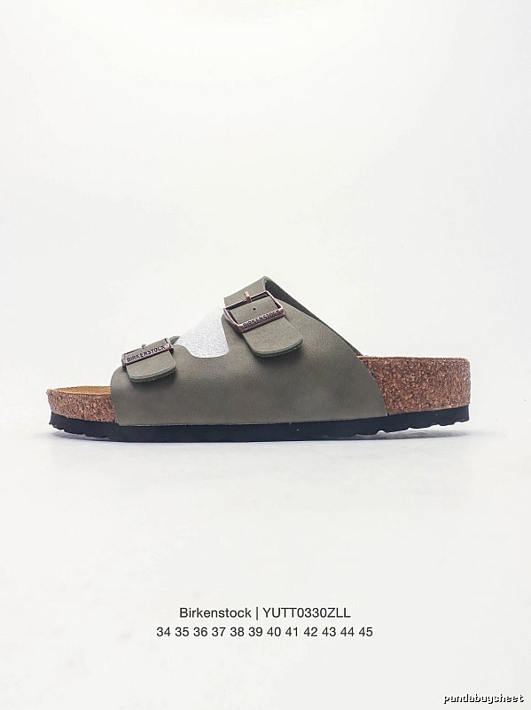 Birkenstock Arizona Casual-style Olive Green Slide Sandals