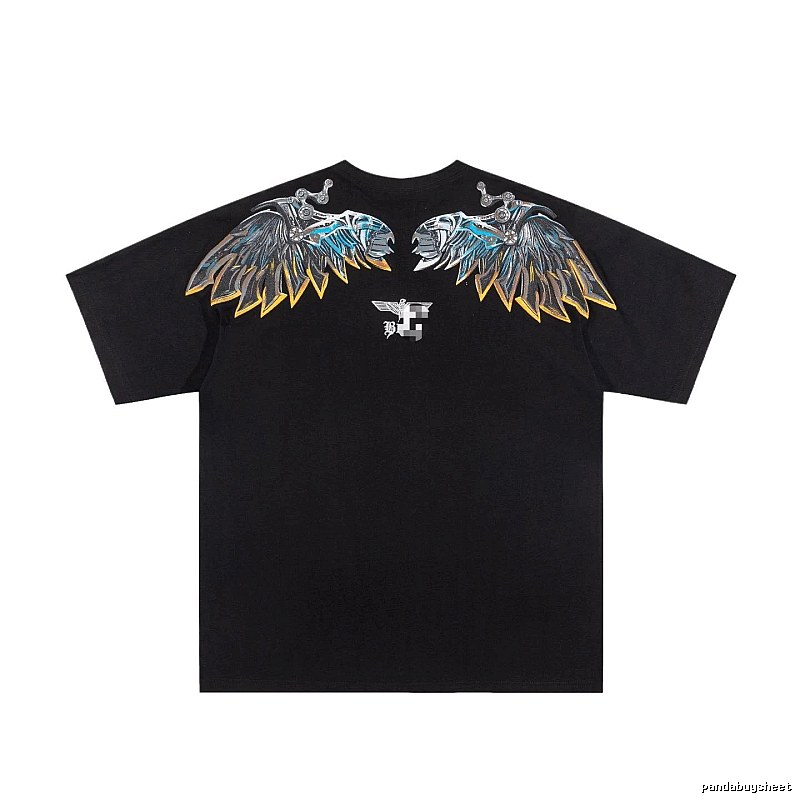 BOY Mechanical Wing Street Style Black Short Sleeve T-Shirt