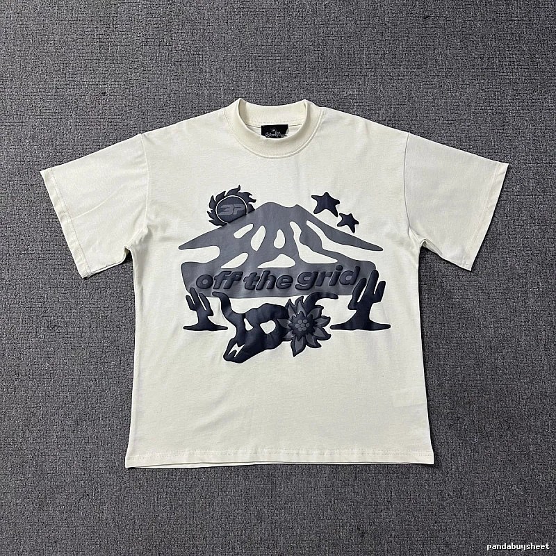 Broken Planet Resort Graphic T-shirt White Cotton Bold with Premium Look