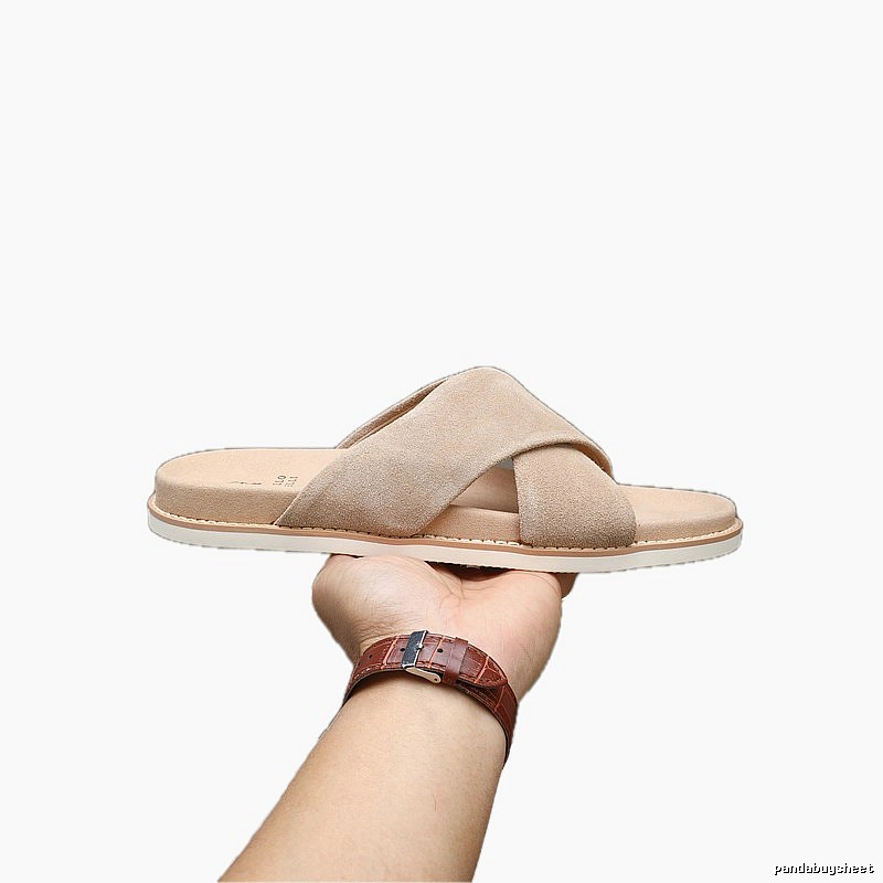 Brunello Cucinelli Casual Style Sand-colored Slide Sandals