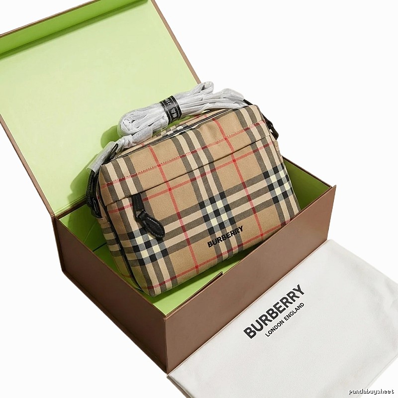 Burberry Check Retro Brown Bag