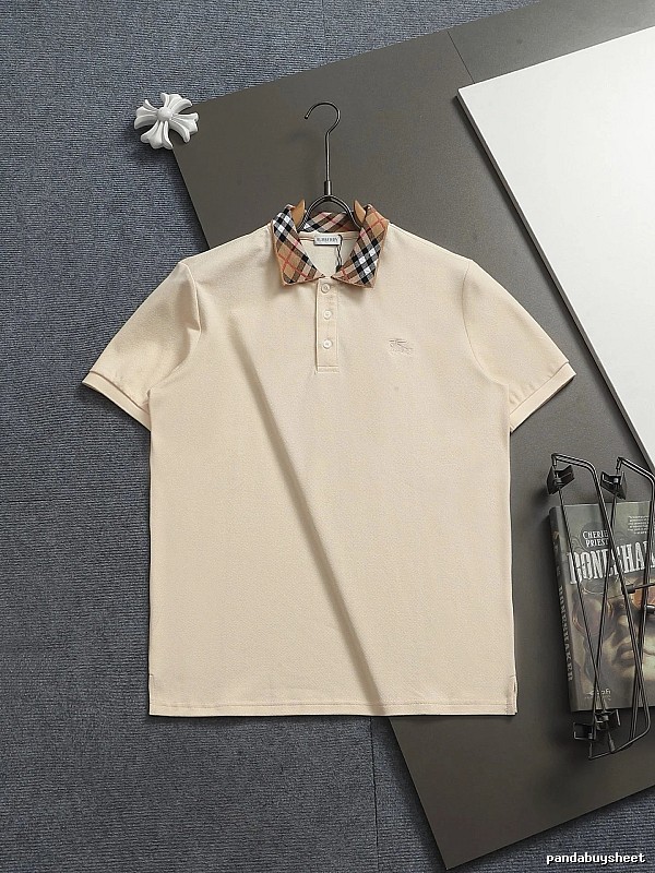 Burberry checkered British style short-sleeve