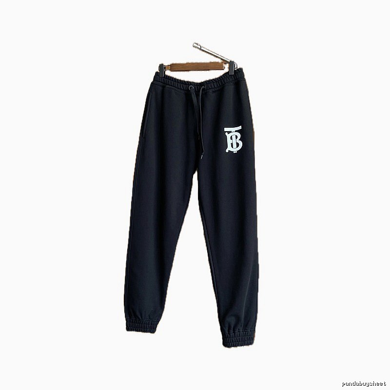 Burberry letter - printed casual black pants
