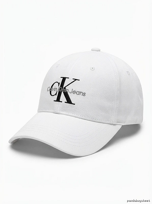 Calvin Klein minimalist style white baseball cap