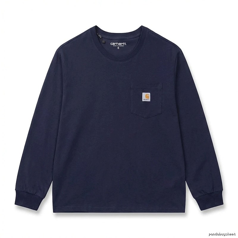 Carhartt basic simple navy long-sleeve