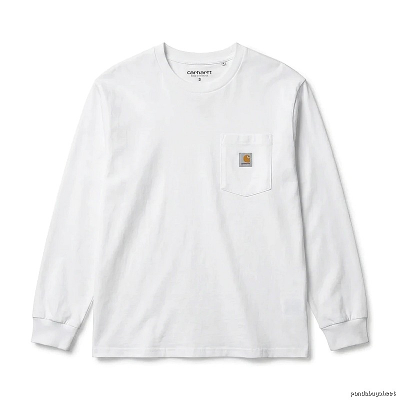 Carhartt minimalist style white long-sleeve