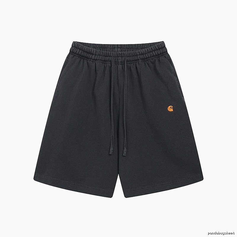 Carhartt Small Logo Workwear Style Carbon Black Casual Shorts