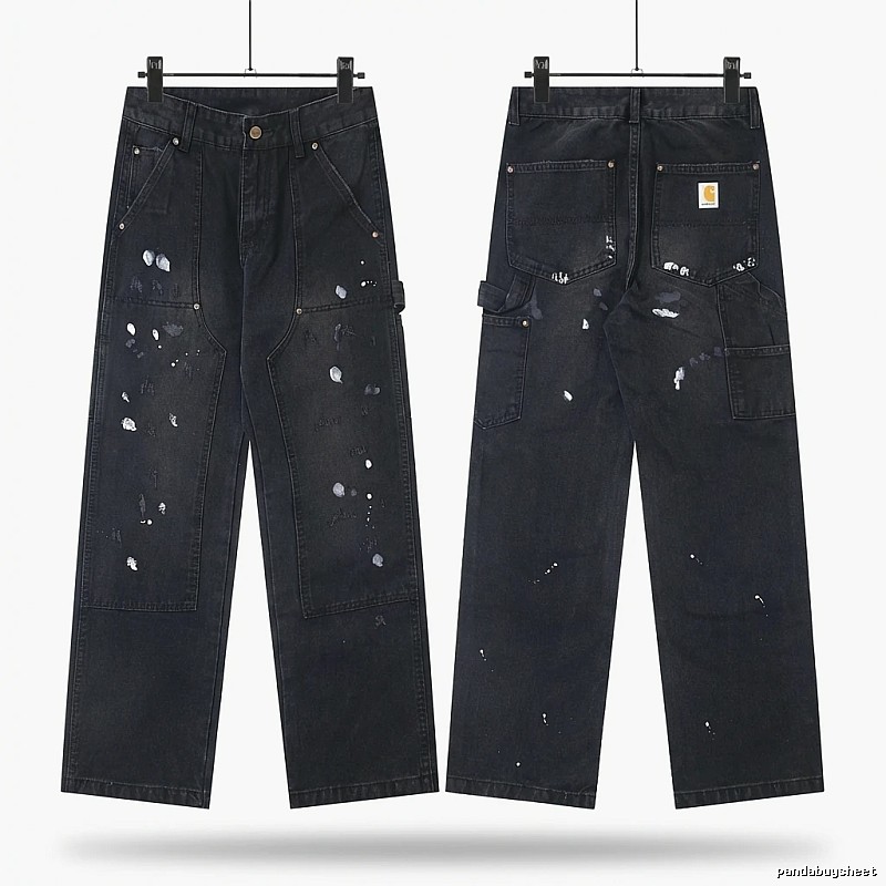 Carhartt workwear style black jeans