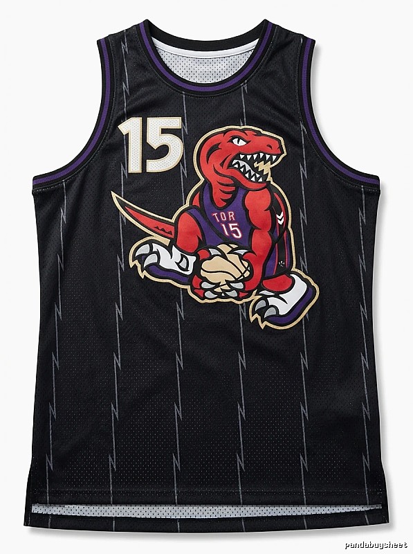Carter's black-purple basketball jersey of the Raptors.