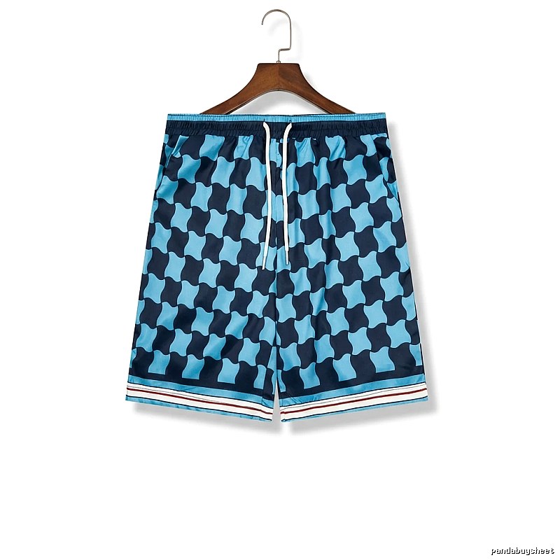 Casablanca checkerboard-style shorts